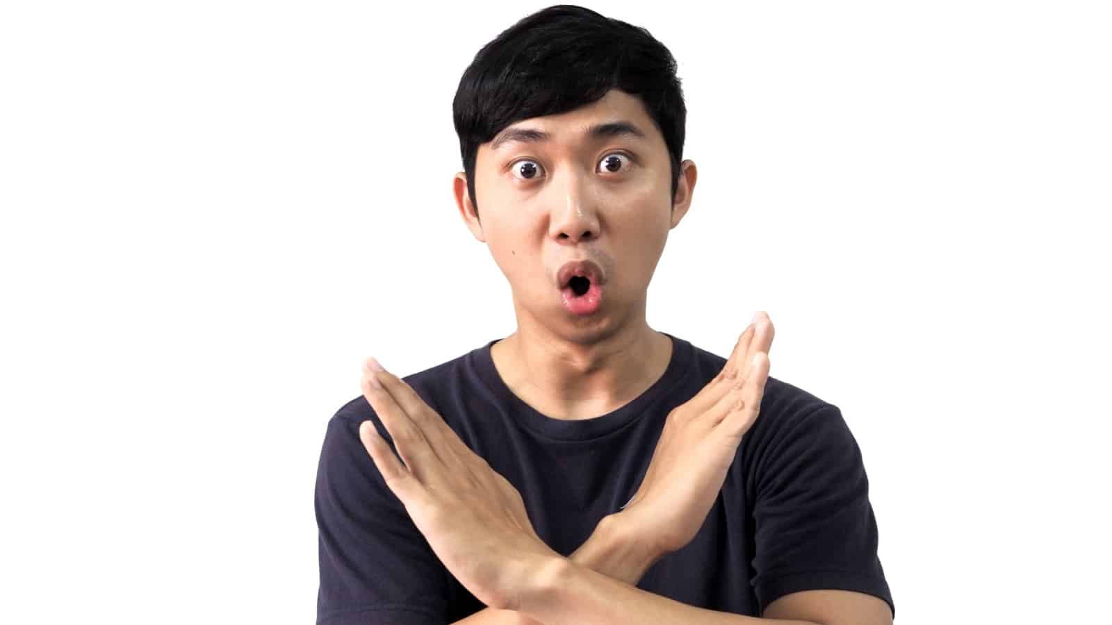 10 Secrets To Negotiating a Higher Salary man saying no arms crossed